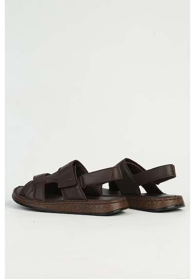 Pierre Cardin Hakiki Deri Erkek Kahve Sandalet Pc-7331 Kahverengi