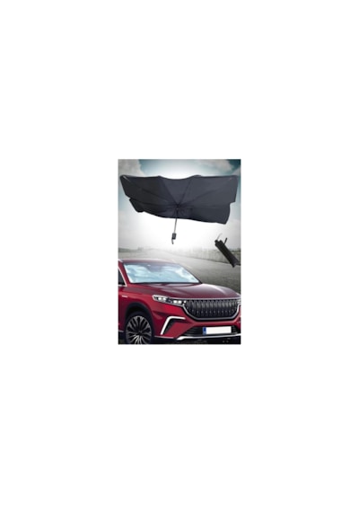 Araç Ön Cam Güneşliği Şemsiyesi Katlanabilir Oto Güneşlik Perdesi Uv Korumalı Isı Önleyici 0918 136cmx75cm