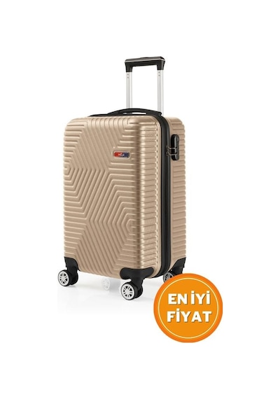 G&d Polo Suitcase Abs Gold Kabin Boy Valiz 600.06-k Altın