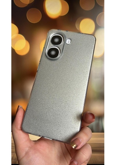 Poco X7 Pro Kılıf Kamera Korumalı Parlak Simli Lüks Kapak