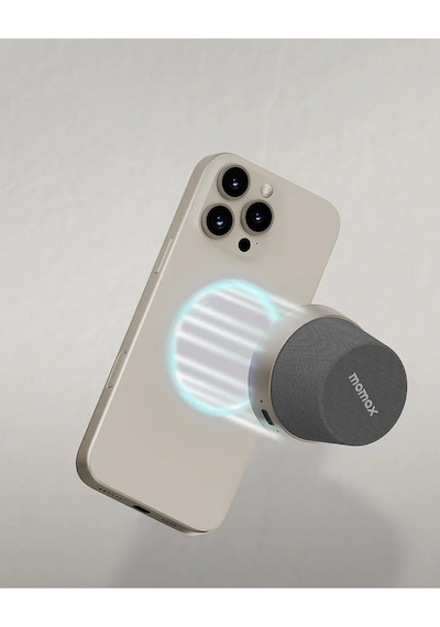 Momax 1-vibe Go Magnetic Wireless Taşınabilir Kablosuz Hoparlör Titanium