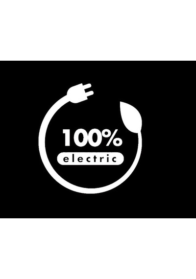 Elektirikli Araç Araba Uyarı Etiketi Beyaz Renk 13cm