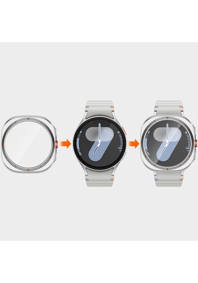 Samsung Galaxy Uyumlu Watch 7 44mm Ultra Dönüştürücü Kasa Koruyucu