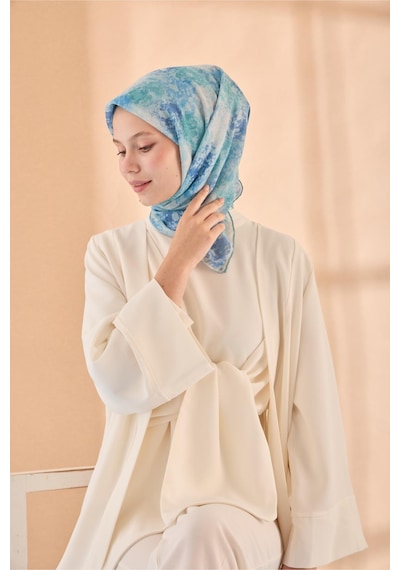 Silk Home Soft Eşarp 73095-19 Turkuaz, Mavi, Taş
