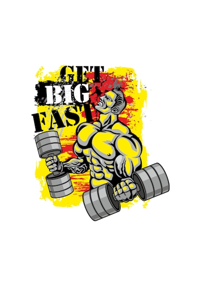Paybuy Erkek Vücut Geliştirme Motivasyon Baskılı Tişört Dinamik Spor Tas Siyah