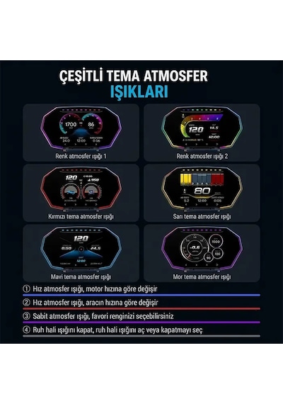 Ally F11 Obd2 + Gps Head Up Display Hud Dijital Hız Göstergesi- 5775 1
