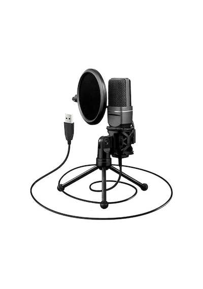 Sf-777 Kayıt Condenser Pop Filtre Kardioid Mikrofon + Tripod
