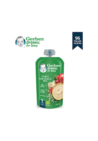 Gerber Organic Yulaflı Elma, Çilek Ve Muz 110 Gr Gbr-4619 GBR-4619