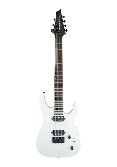 Jackson Js Dinky Arch Top Js32-7 Dka Ht Amaranth Klavye Snow White 7 Telli Elektro Gitar