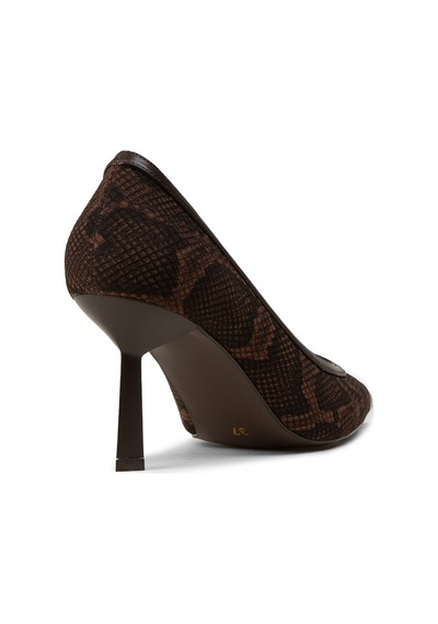 Deery Kadın Kahverengi Yılan Desenli Stiletto - V0130zkhvm01 Kahverengi
