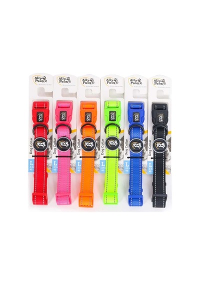 Ally Paws Dog Collar Large 2,5cmx40-60cm Asortili Çok Renkli