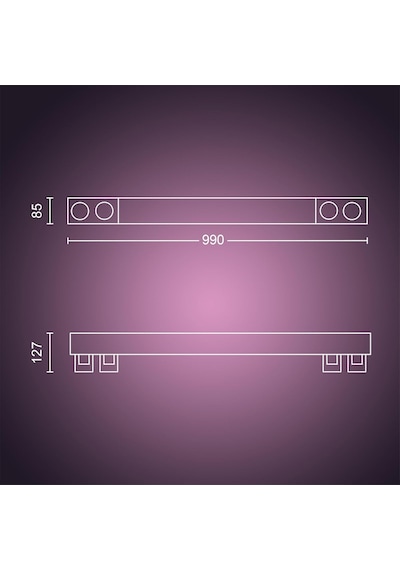 Philips Hue Centris Led 4'lü Akıllı Spot Lamba 4x4.2w Beyaz Genel