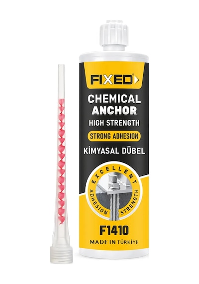Sgs1 Fixed F1410 Kimyasal Dübel 410 Ml İki Bileşenli Polyester Reçine Gri