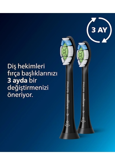 Philips Sonicare Optimal White Yedek Diş Fırçası Başlığı, 7 Kat D