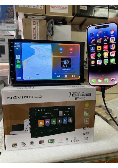 Navigold Et-446 Android Multimedya 7inç Double Teyp Carplay