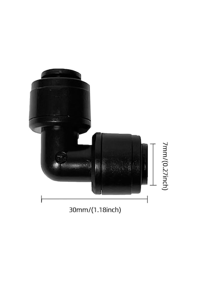 Tr 30'lu Paket Hızlı Bağlantı 1/4 Damla Sulama Dirsek Bağlantı Konnektörleri, 1/4 İnç Sulama Borusu İçin Evren