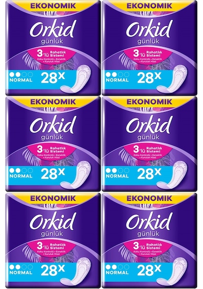 Orkid Günlük Ped Normal 6 x 28'li