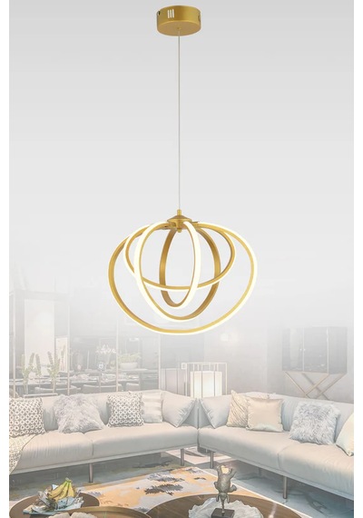 Jüpiter 4'lü Led Avize 1096-u59-9s-ız Gold