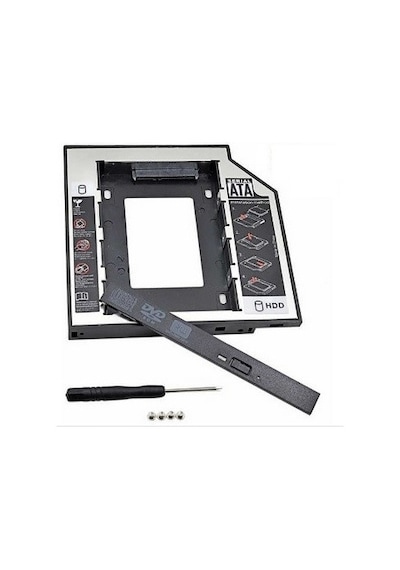 Dvd Kızak Extra Sata 9.5Mm 4716A Hdd Ssd Hardisk Yuva Kutu Caddy