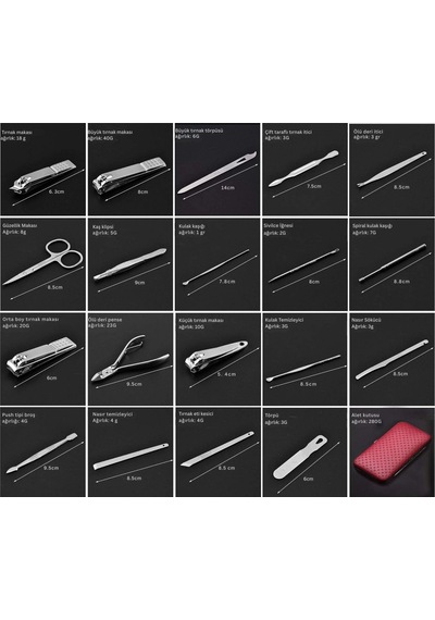 Etashop 19 Parça Manikür Pedikür Seti