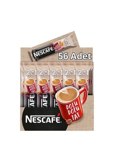 Nescafe 2si 1 Arada Tek İçimlik Kahve 56 x 10 G