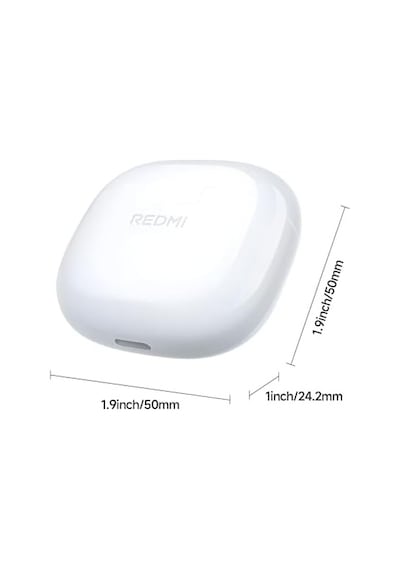 Xiaomi Redmi Buds 8 Active White Kablosuz Bluetooth Kulaklık, Güçlü Bas Performansı, Yapay Zeka Destekli Gürültü Azaltma, Uzun Pil Ömrü, Beyaz