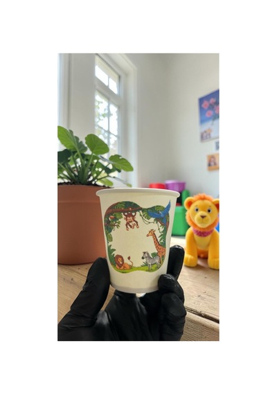 Hayvan-orman-amazon-zoo Doğumgünü Parti Temalı Tek Kullanımlık 7 Oz 100 Adet Karton Bardak 1