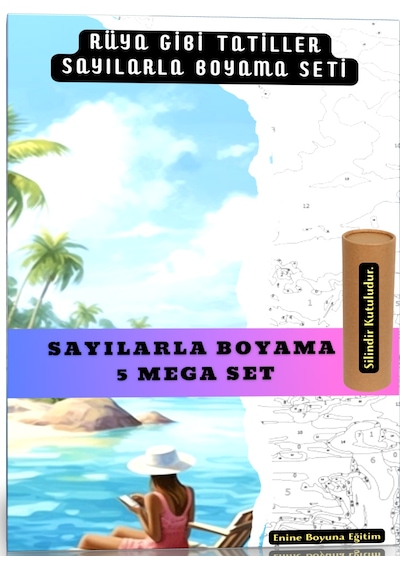 Sayılarla Boyama Süper Seti Rüya Gibi Tatiller