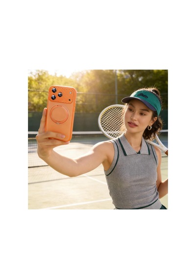 İphone 17 Pro Premium Ar+ Af+ Çerçeveli Tam Koruma Carbon Fiber Tasarım Kamera Lens Koruyucu