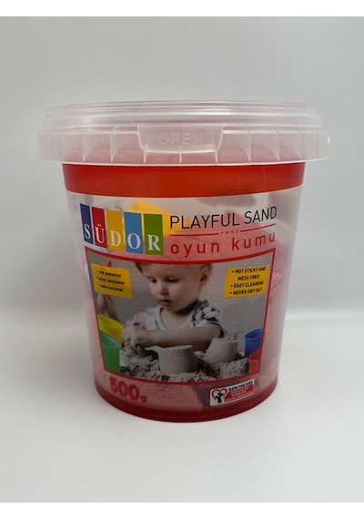 Kinetik Kum Kırmızı Renk 500 Gr Pembe