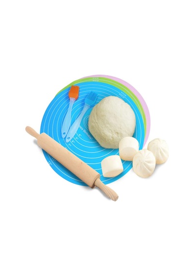 Mat Gıda Sınıfı Silikon Pasta Kek Profesyonel Ölçü Ayarlı Yıkanır Silikon Yapışmaz Hamur Matı