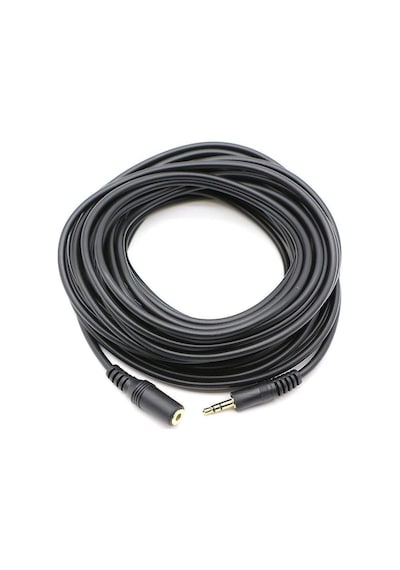 Al-4807 3.5 Mm Kulaklık Ekleme Uzatma Kablosu Dişi Erkek, Siyah, 10 Metre