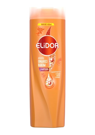 Elidor Superblend Anında Onarıcı Şampuan 400 Ml C Vitamini Keratin Seramid 3'li Ekonomik Paket Tarı