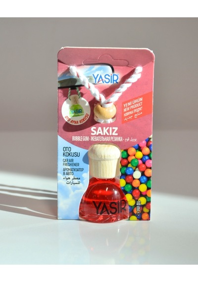 Mini Şişeli Oto Kokusu Sakız Uzun Süre Kalıcı Araç Kokusu, Dekoratif Cam Şişe Tasarımı Çiçeksi