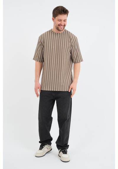 Redline Shift Erkek Oversize Tişört Kahverengi