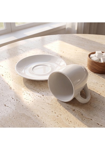 Güral Venedik 2 Parça Tabaklı Mug Bardak Diğer