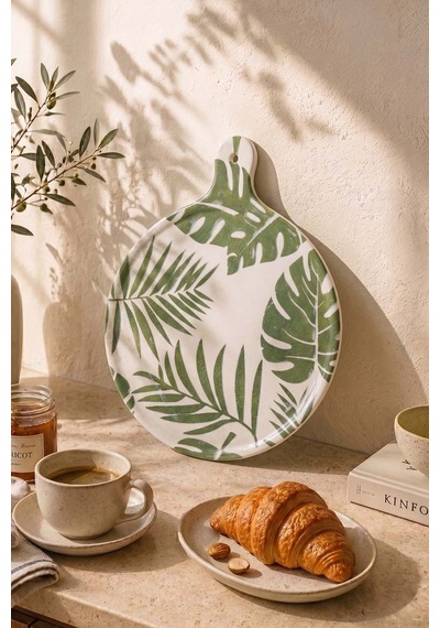Green Forest Peynir Sunum Tabağı 26 Cm Çok Renkli