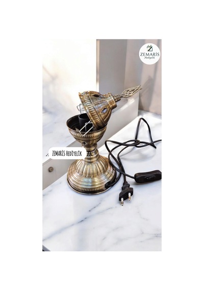 Camsız Masa Lambası Aparatı Kahverengi - 721483674 Kahverengi