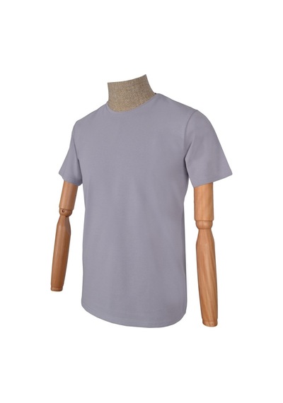 Cengiz İnler Sıfır Yaka Düz Slim T-Shirt