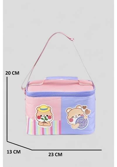 Muggle 2214 İthal Ürün Üst Kalite Unisex Çocuk Üçlü Set İlkokul Sırt Çantası Lila