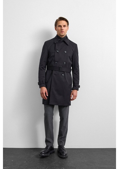 Backandbond Siyah Casual Trençkot Çok Renkli