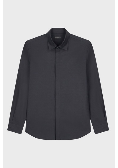 Emporio Armani %100 Pamuk Düğmeli Gömlek Erkek Gömlek Em006704 Af18123 Fb058 Mavi MAVİ