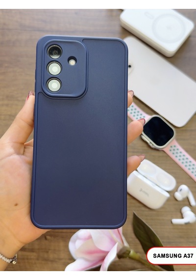 Samsung Galaxy A37 Uyumlu Kamera Korumalı Darbeye Dayanıklı Renk Atmayan Keep Silikon Kılıf Lacivert