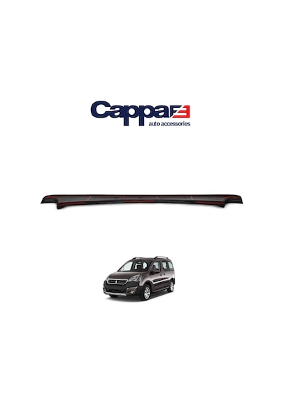 Cappafe Peugeot Partner Arka Tampon Eşiği Koruma Abs Mat Siyah N11.12225
