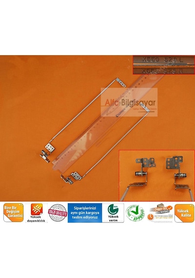 Laptopyedekparca Asus Uyumlu X550Vx-Dm324D, X550Vx-Dm504 Menteşe Takımı Sağ Sol