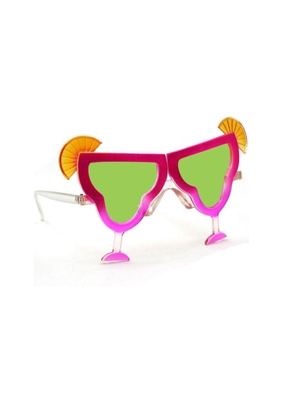 Margarita Bardak Şeklinde Parti Gözlüğü Pembe 16x8 Cm +0