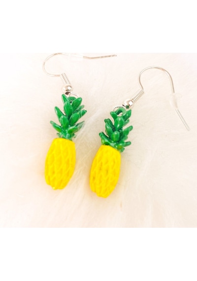 Ananas Renkli Küpe Çok Renkli
