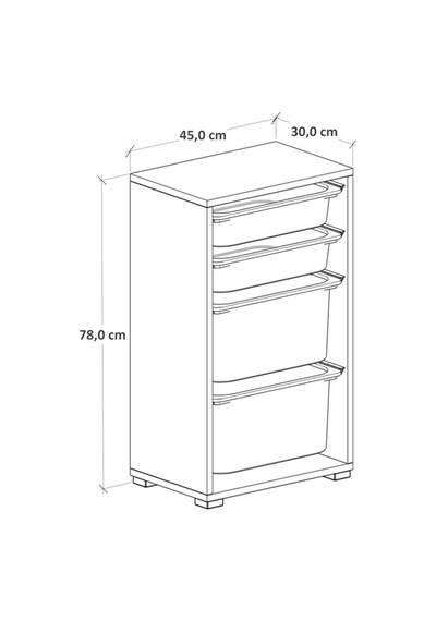 2 Derin 4 Sepetli Dolap Oyuncak Dolabı Çok Amaçlı Mutfak Kiler Banyo Dolabı Safir Meşe Diğer 2 Derin 4 Sepetli Dolap Oyuncak Dolabı Çok Amaçlı Mutfak Kiler Banyo Dolabı Safir Meşe Diğer