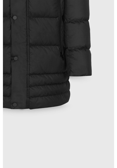 AC&Co / Altınyıldız Classics Erkek Siyah Standart Fit Normal Kesim Çıkma Kapüşonlu Dik Yaka Yan Cepli Kaban Siyah AC&Co / Altınyıldız Classics Erkek Siyah Standart Fit Normal Kesim Çıkma Kapüşonlu Dik Yaka Yan Cepli Kaban Siyah