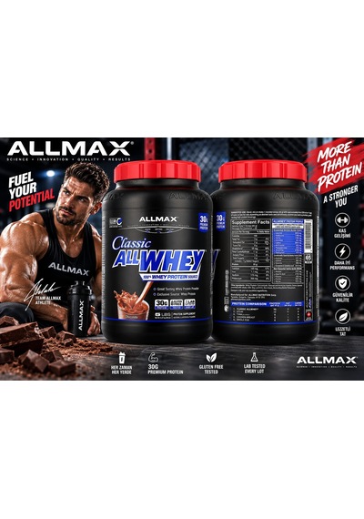 Allmax Nutrıtıon Classıc Allwhey 100% Whey Protein 2.27 Kg çikolata